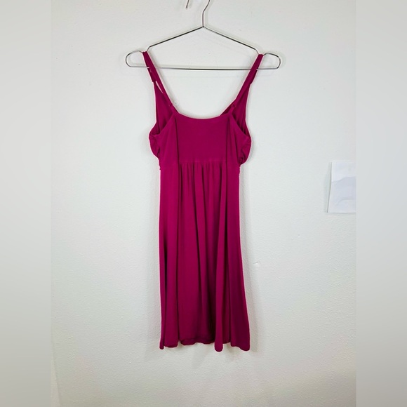 Edge Clothing Pink Sleeveless Mini Dress Twist Front Medium Stretchy & Stylish - Picture 6 of 9